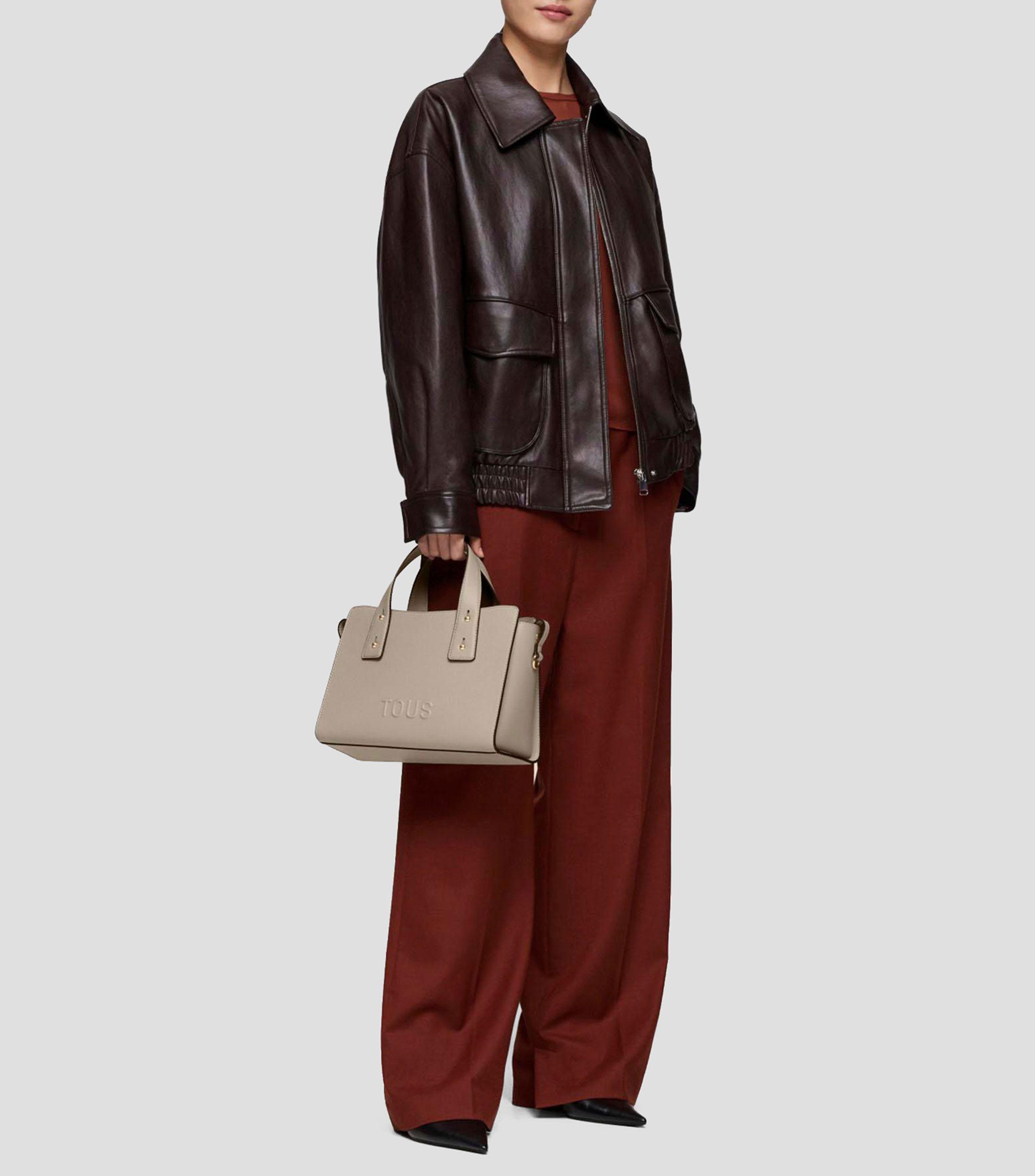 Bolsa crossbody city liso Mujer